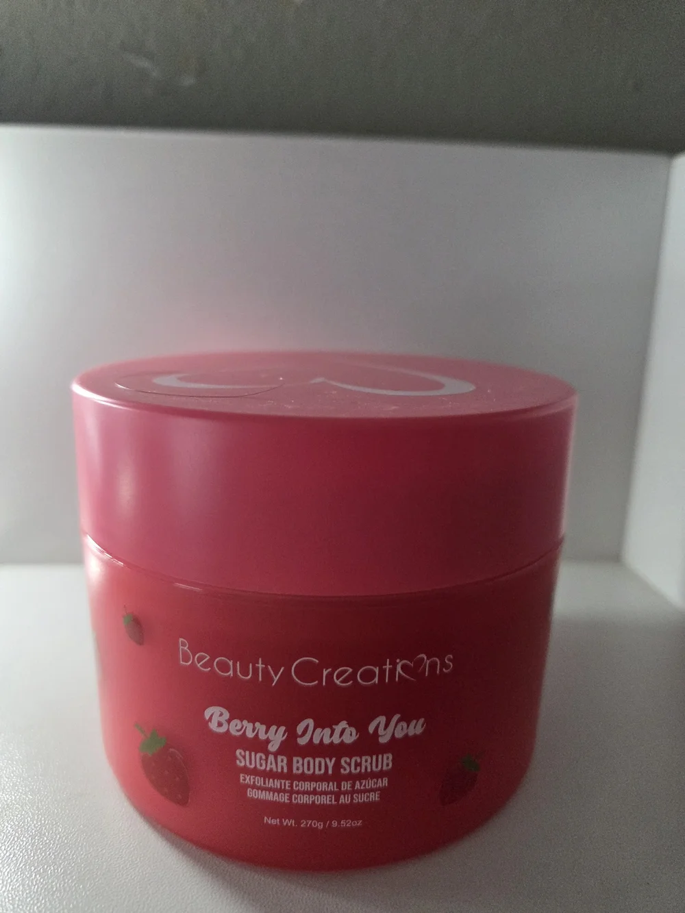 Beauty Creations Berry Into You Sugar Body Scrub - Bright Pink